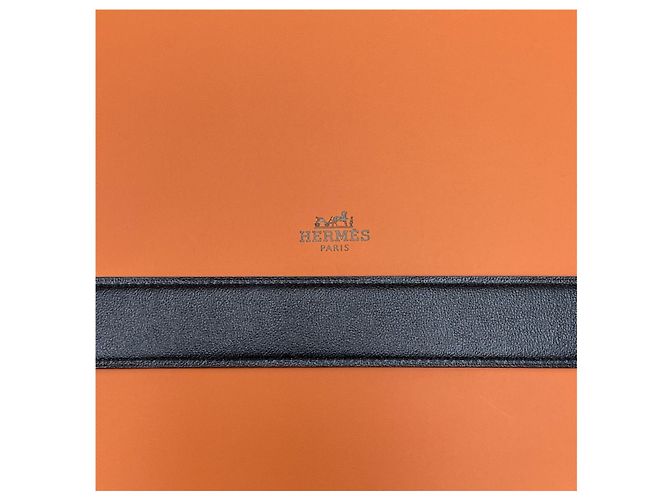 Hermès Cintura Reversibile Nero/Finitura Oro Opaco - vista 6