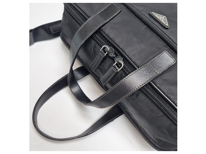 Prada Valigetta Saffiano Black Nero - vista 12