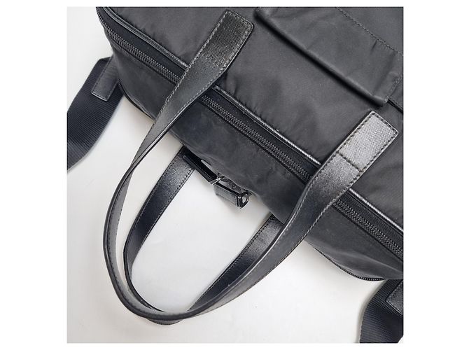 Prada Valigetta Saffiano Black Nero - vista 14