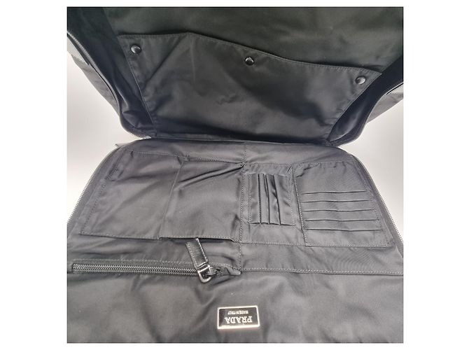 Prada Valigetta Saffiano Black Nero - vista 16