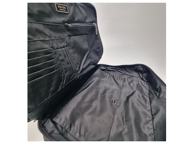 Prada Valigetta Saffiano Black Nero - vista 17