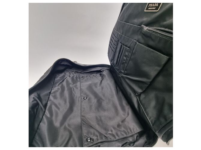 Prada Valigetta Saffiano Black Nero - vista 18