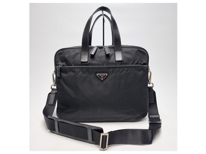 Prada Valigetta Saffiano Black Nero - vista 2