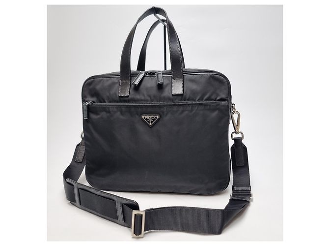 Prada Valigetta Saffiano Black Nero - vista 3