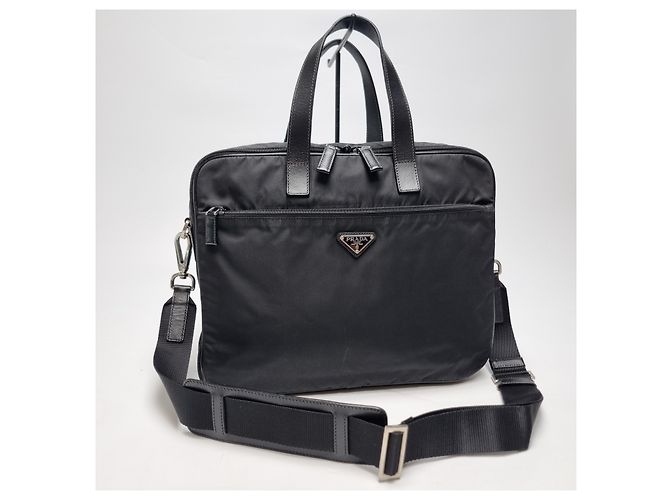 Prada Valigetta Saffiano Black Nero - vista 4