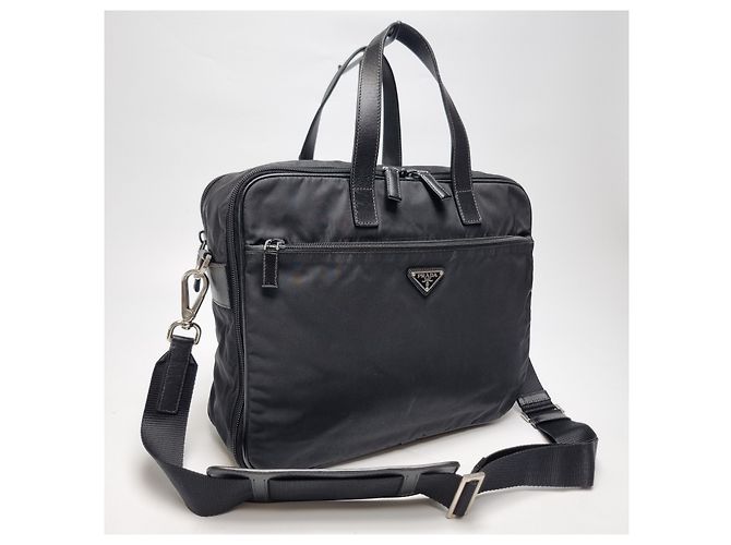 Prada Valigetta Saffiano Black Nero - vista 5