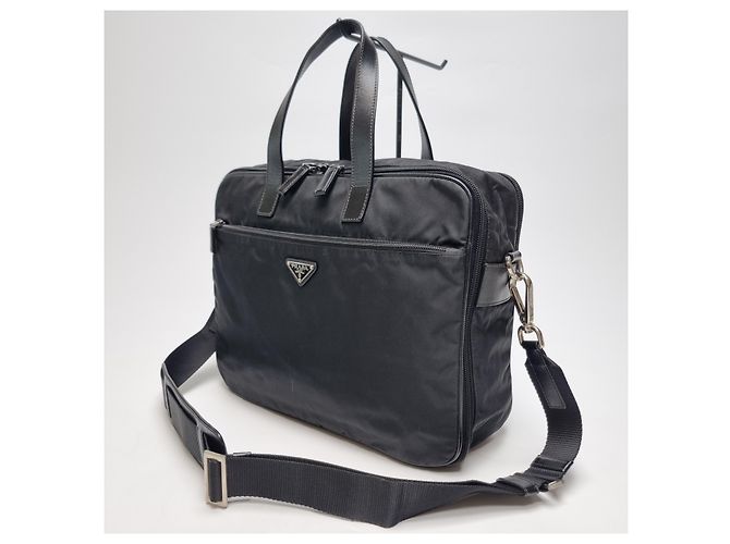 Prada Valigetta Saffiano Black Nero - vista 6