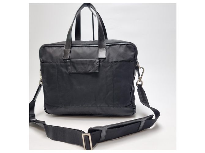 Prada Valigetta Saffiano Black Nero - vista 9