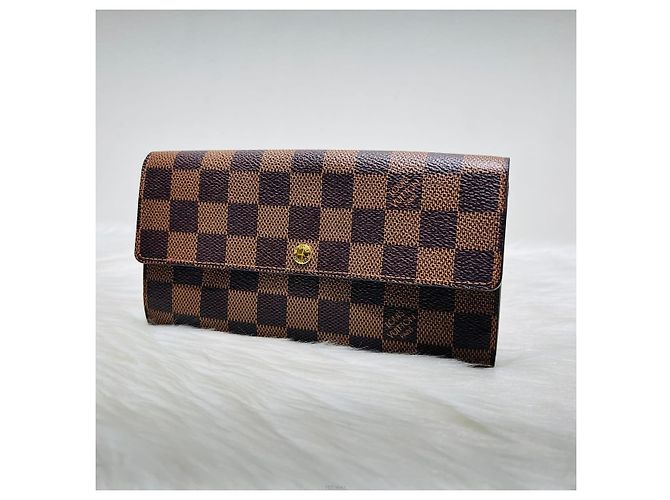 Louis Vuitton Carteira Sarah Damier Ebene Marrom - vista 2