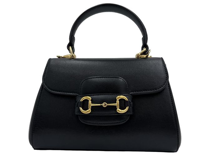 Gucci Mini borsa a manico Horsebit Nera Nero - vista 2