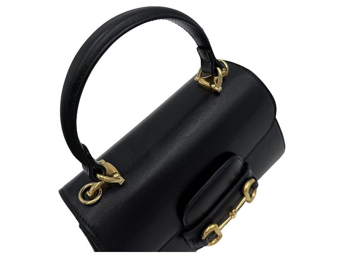 Gucci Mini borsa a manico Horsebit Nera Nero - vista 7