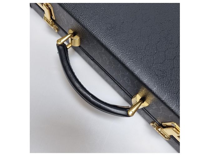 Dior Valigetta Honeycomb Attache Nera e Oro Nero - vista 13