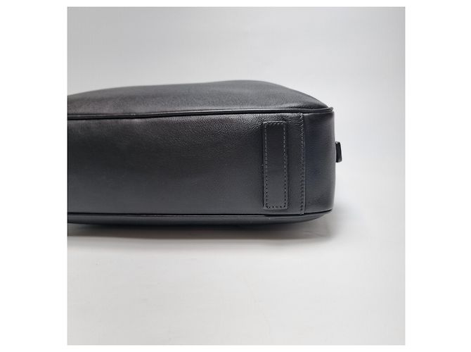 Jacquard Prada Valigetta in pelle di vitello con logo nero (Usato, Unisex) - vista 15