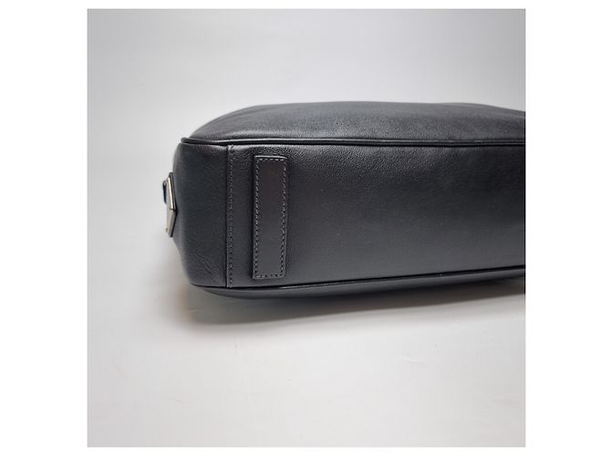 Jacquard Prada Valigetta in pelle di vitello con logo nero (Usato, Unisex) - vista 16