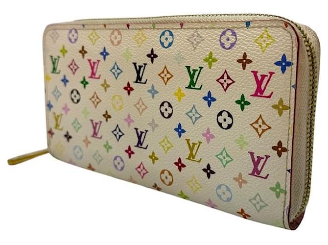 Louis Vuitton Zippy Wallet Monogram Multicolor White Weiß - Ansicht 3