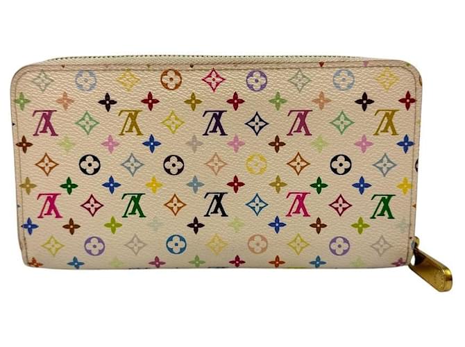 Louis Vuitton Zippy Wallet Monogram Multicolor White Weiß - Ansicht 4