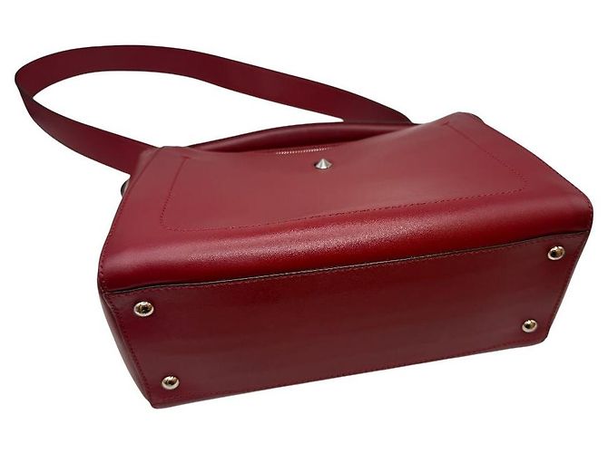 Fendi Borsa a tracolla media in pelle di vitello rossa Rosso - vista 5