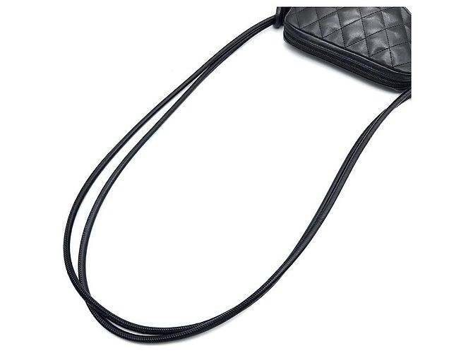 Chanel Borsa a tracolla in pelle di agnello Nero - vista 5