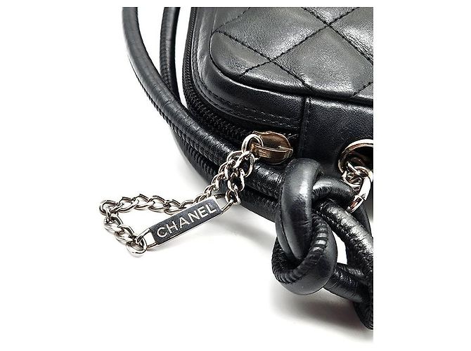 Chanel Borsa a tracolla in pelle di agnello Nero - vista 8