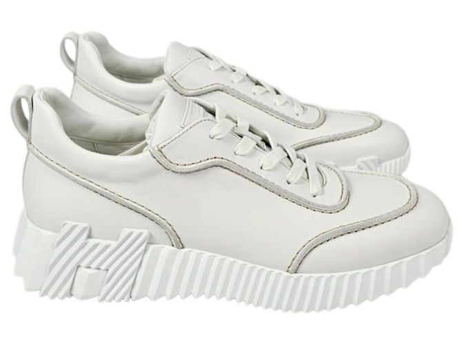 Hermès Sneaker da uomo con suola grafica oversize Bianco - vista 11