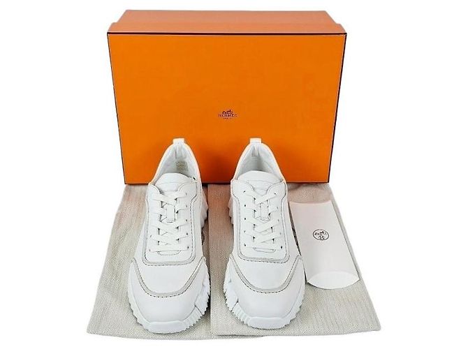 Hermès Sneaker da uomo con suola grafica oversize Bianco - vista 16