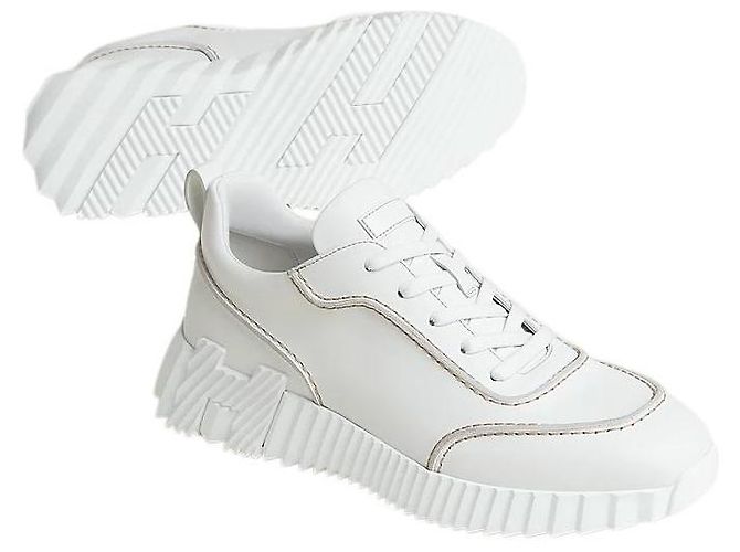Hermès Sneaker da uomo con suola grafica oversize Bianco - vista 2