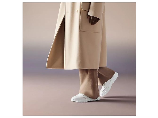 Hermès Sneaker da uomo con suola grafica oversize Bianco - vista 3