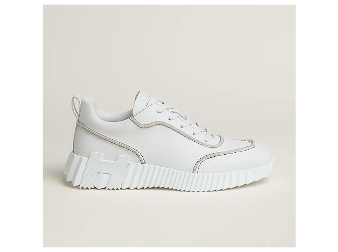 Hermès Sneaker da uomo con suola grafica oversize Bianco - vista 4