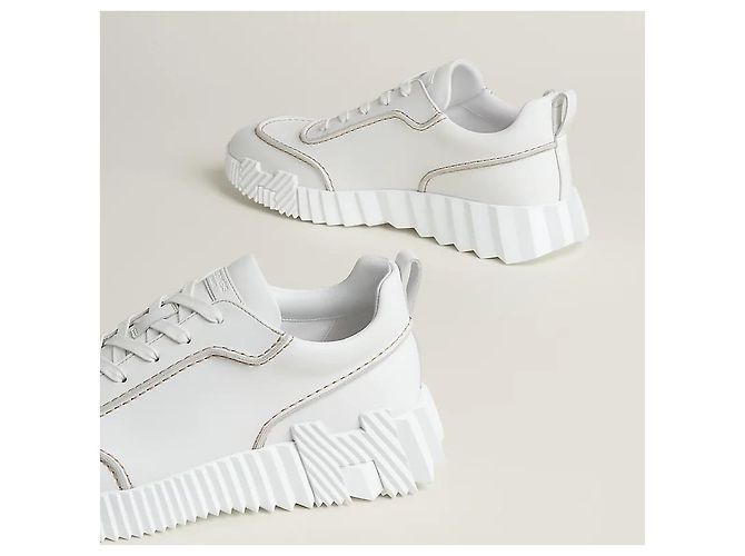 Hermès Sneaker da uomo con suola grafica oversize Bianco - vista 6