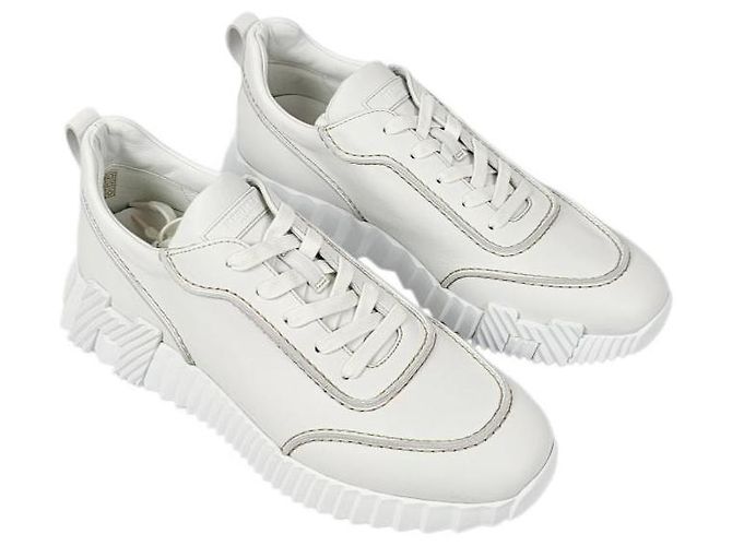 Hermès Sneaker da uomo con suola grafica oversize Bianco - vista 9
