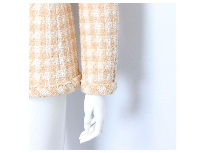 Chanel Giacca in tweed di cotone ecru da donna Bianco - vista 3
