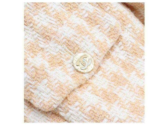 Chanel Giacca in tweed di cotone ecru da donna Bianco - vista 5