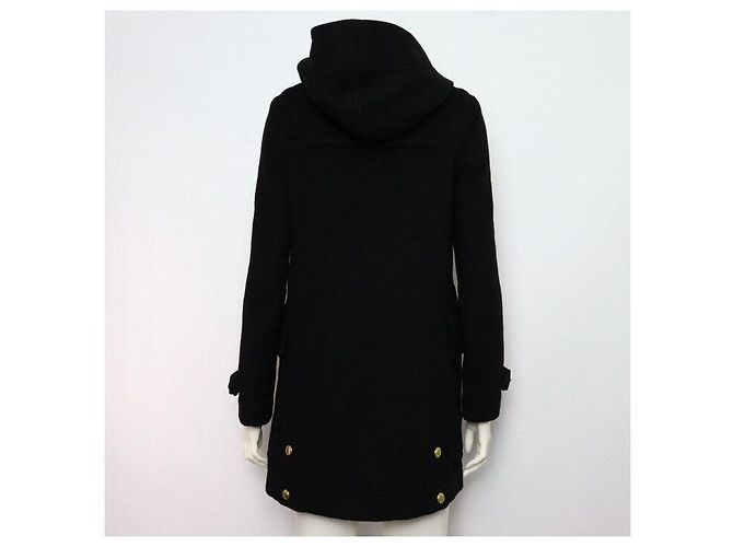 Burberry Women’s Black Wool Toggle Double Coat Jacket - view 4