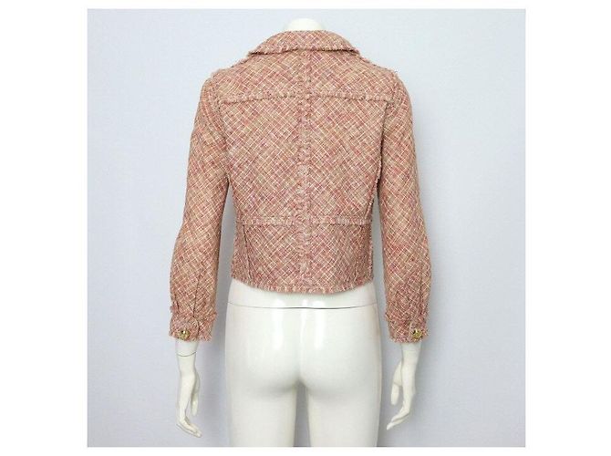 Louis Vuitton Tweed Pattern Crystal Button Women's Jacket Multiple colors - view 4
