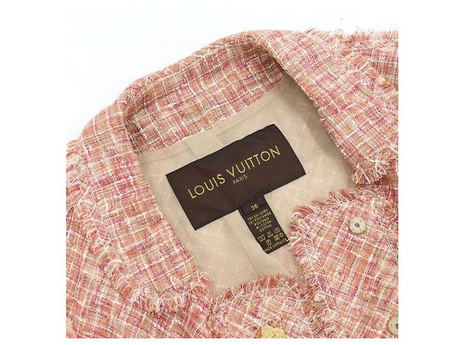 Louis Vuitton Tweed Pattern Crystal Button Women's Jacket Multiple colors - view 5