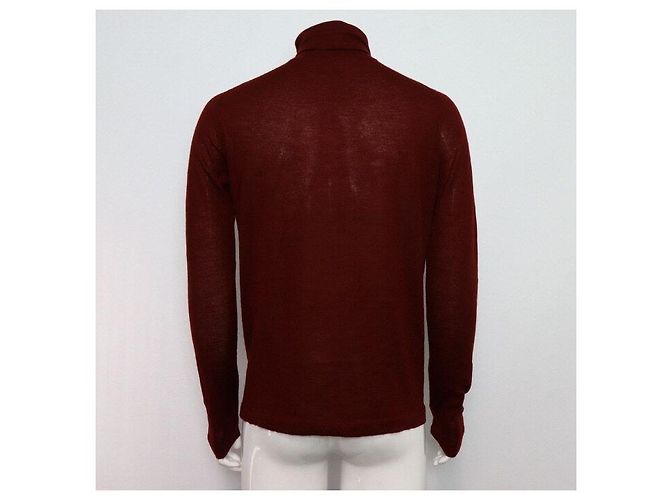 Hermès Kaschmir Rollkragen Strick-T-Shirt für Herren Rot - Ansicht 4