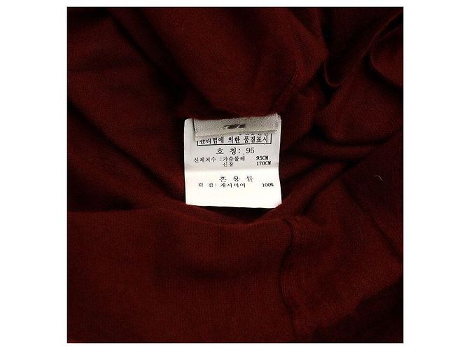 Hermès Kaschmir Rollkragen Strick-T-Shirt für Herren Rot - Ansicht 6