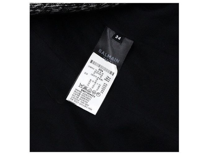 Balmain Zweifarbiger langer Wollmantel Doppeljacke - Ansicht 7