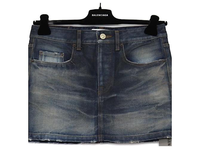 Balenciaga Minifalda de denim Negro - vista 2