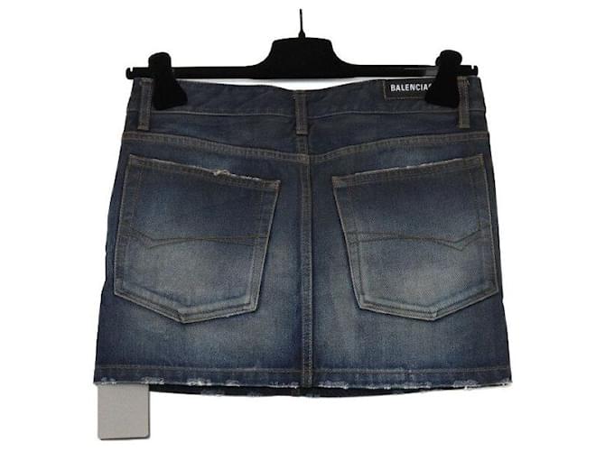 Balenciaga Minifalda de denim Negro - vista 4