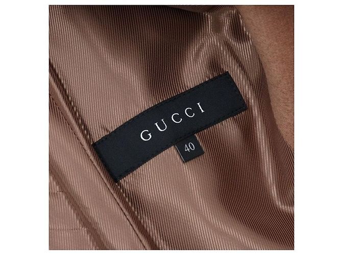 Gucci Wool Double Button Long Coat Jacket - view 6