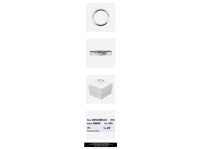 Maison Martin Margiela Anello sottile in argento - vista 3
