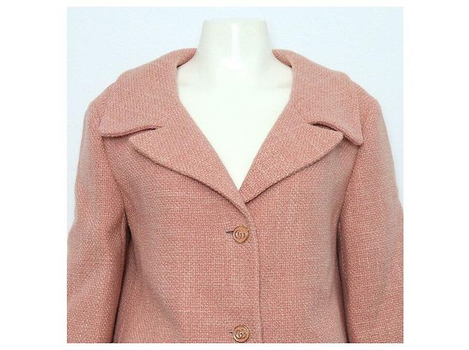 Gucci Veste en tweed flamme en laine légère pour femme - vue 2