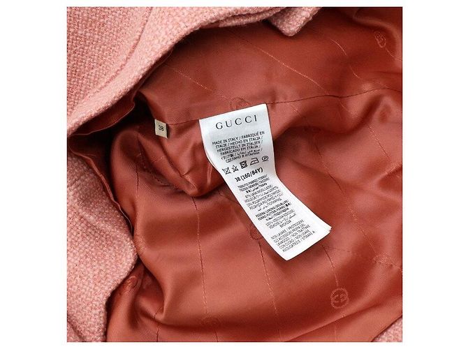 Gucci Veste en tweed flamme en laine légère pour femme - vue 7