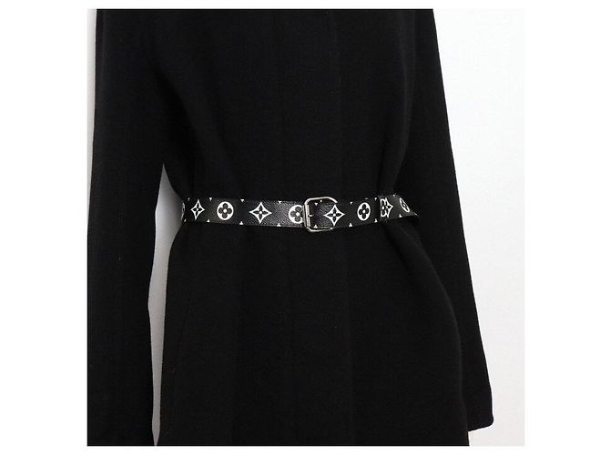 Louis Vuitton Abrigo trapézio de cachemira con cinturón Monogram para mujer - vista 4