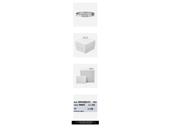 Maison Martin Margiela Schmaler Silberring mit Logo-Gravur Braun - Ansicht 3
