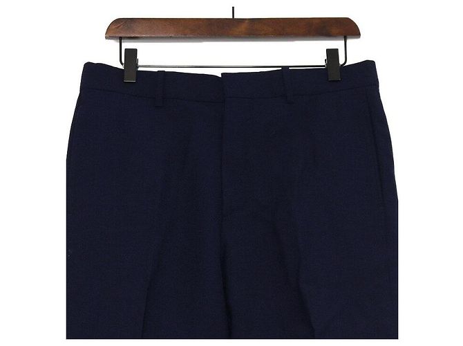 Marni Pantaloni in cotone blu navy da uomo - vista 2