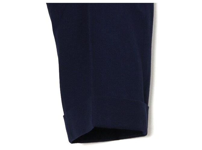 Marni Pantaloni in cotone blu navy da uomo - vista 3