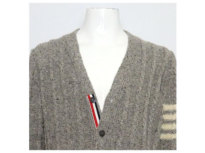 Thom Browne Strickjacke aus Wollmischung mit Zopfmuster für Herren - Ansicht 2