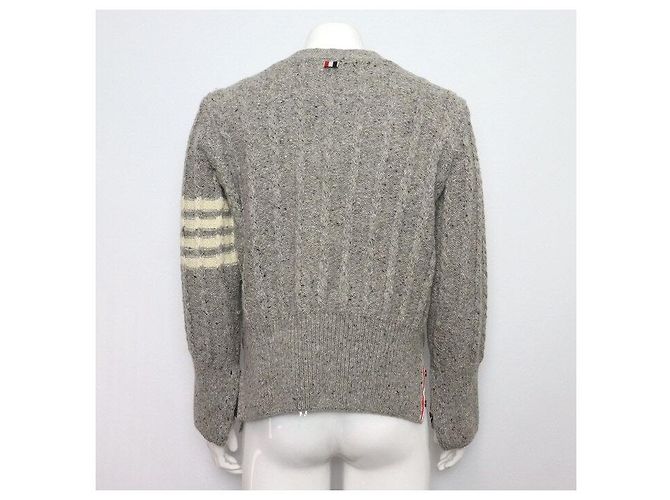 Thom Browne Strickjacke aus Wollmischung mit Zopfmuster für Herren - Ansicht 4